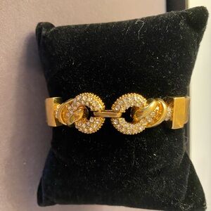 Lia Sophia Gold Crystal Link Bracelet - Women Jewelry